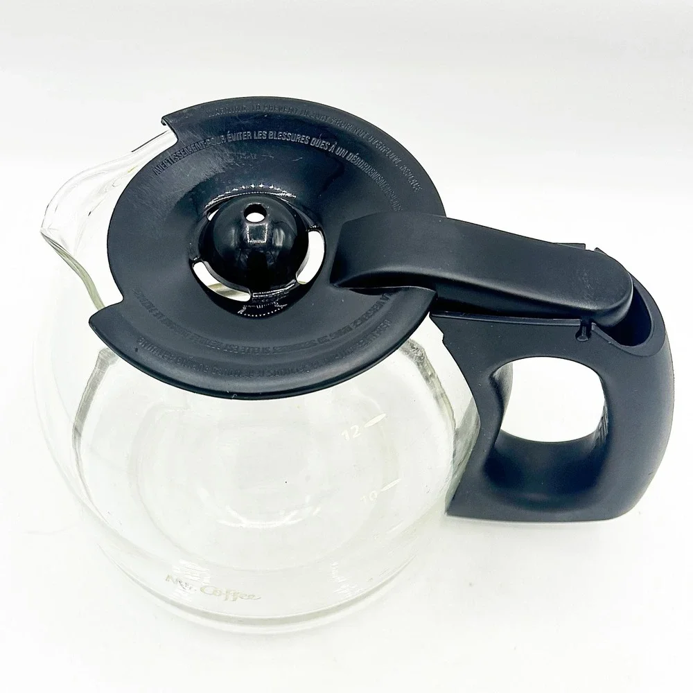 Mr. Coffee Replacement Carafe 12 Cup Clear‎ Good Glass Coffee Pot Black Handle